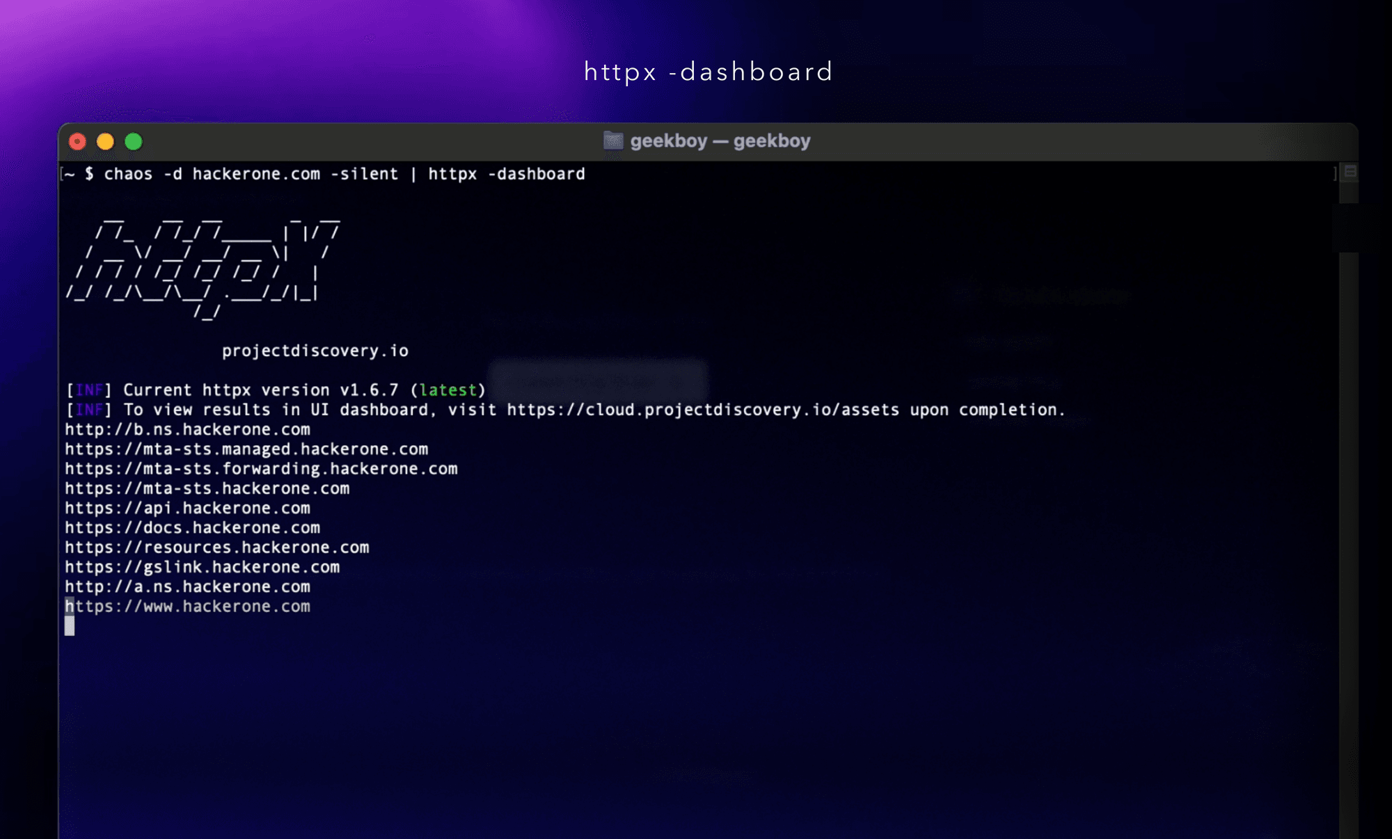 معرفی داشبورد httpx